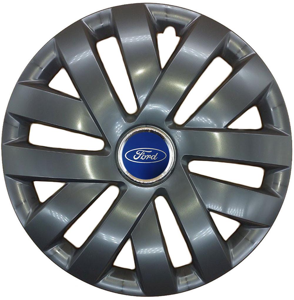 Колпаки автомобильные R15 SJS Ford 315 4 шт. Черный