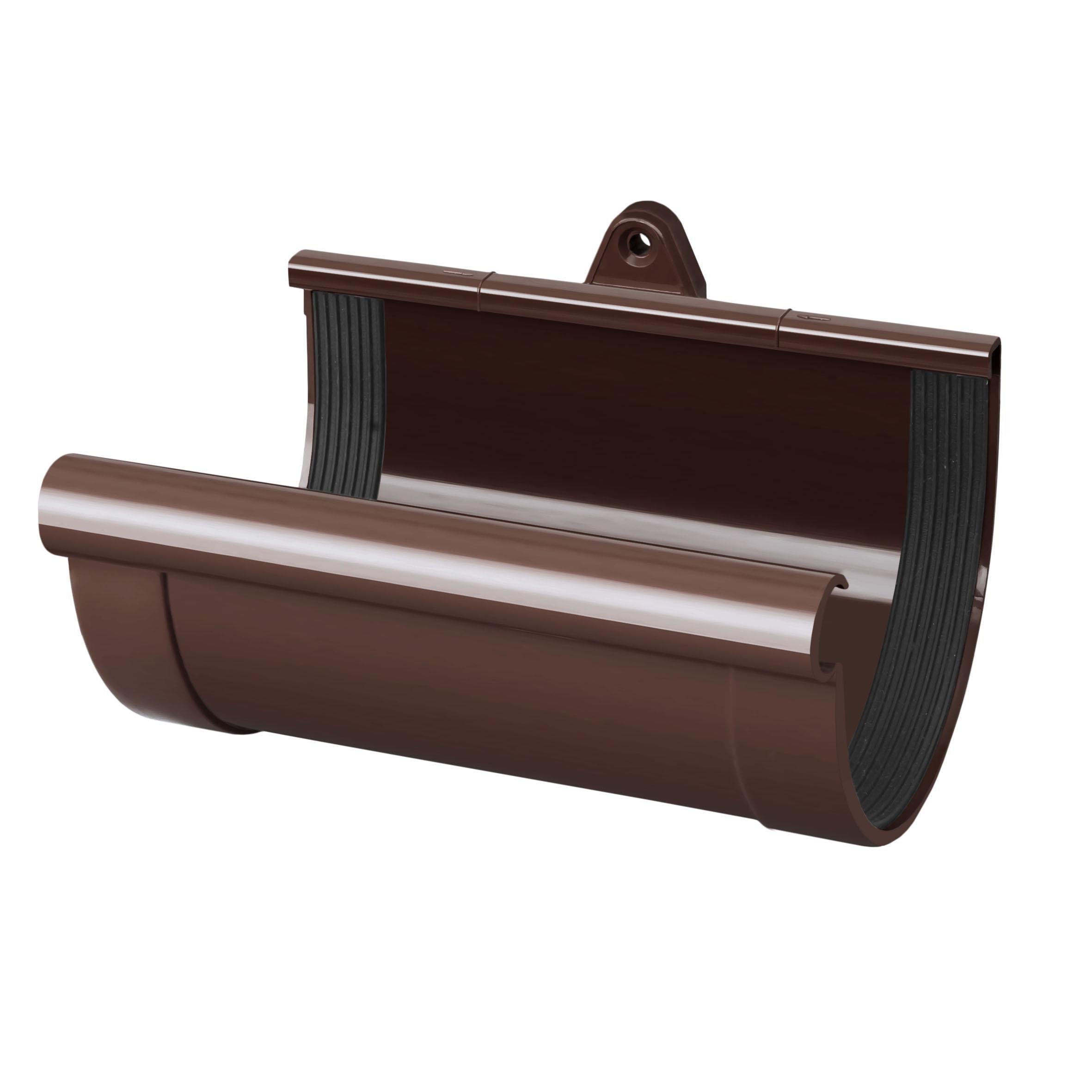 Соединитель желоба RAINWAY 130 мм Коричневый