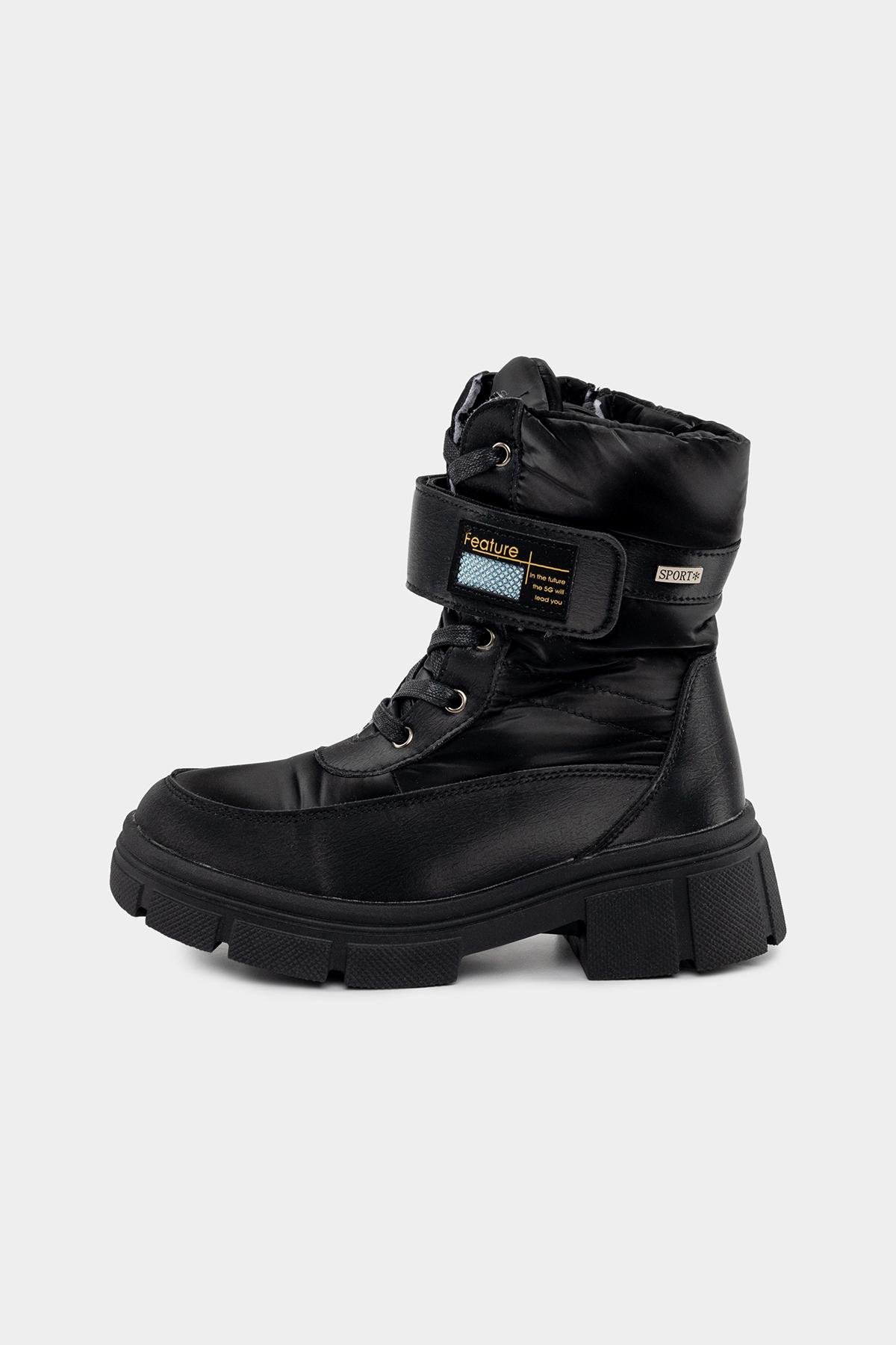 Ботинки детские зимние ЦБ-00228371 для девочки р. 37 Черный (29086076)