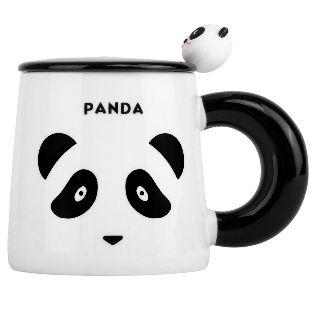 Кружка керамическая Elisey Cute panda 350 мл Белый (9050-001)
