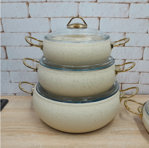 Набір посуду OMS з сотейником та сковорідкою з антипригарним покриттям для індукціі 9 пр. Айворі (3024-ind-ivory) - фото 9 Набір посуду OMS з сотейником та сковорідкою з антипригарним покриттям для індукціі 9 пр. Айворі (3024-ind-ivory) - фото 9