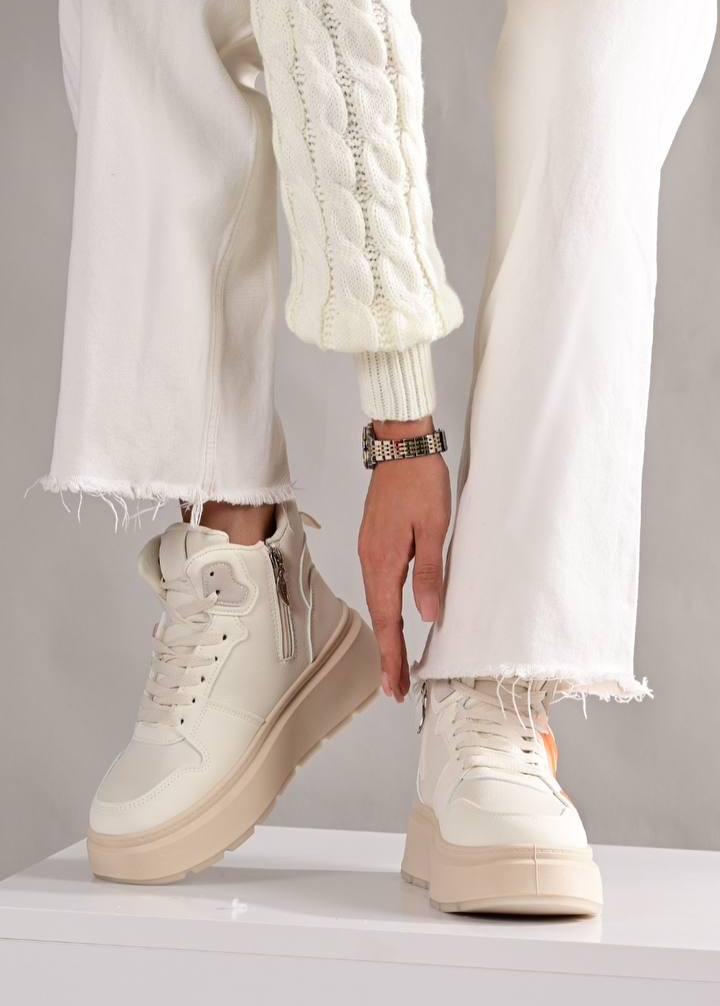 Кросівки жіночі GUKKCR зимові р. 37 Бежевий (30220231) - фото 4