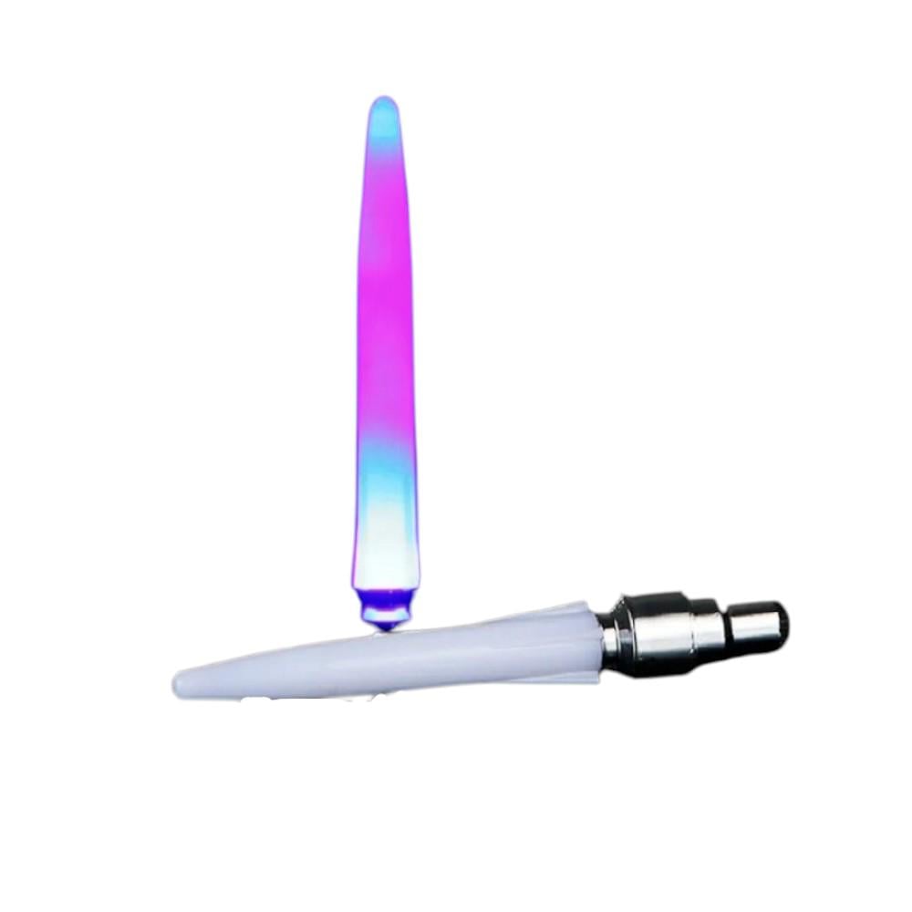 Колпачки на нипель светодиодные Stenson VL97729 2 шт. 11 см Прозрачный (25441620)