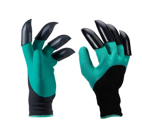 Садові рукавички з 4 кігтями Garden Genie Gloves універсальний розмір (id_2317)
