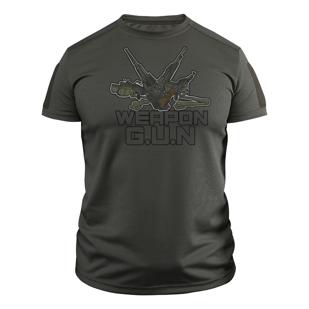 Футболка военная CoolMax Weapon gun M Оливковый (TS-C-12-M)