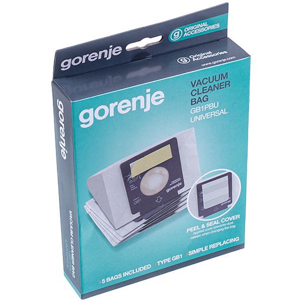 Комплект мешков бумажных 5 шт. /фильтр мотора микро GB1PBU для пылесоса Gorenje 570741 (00000001510)