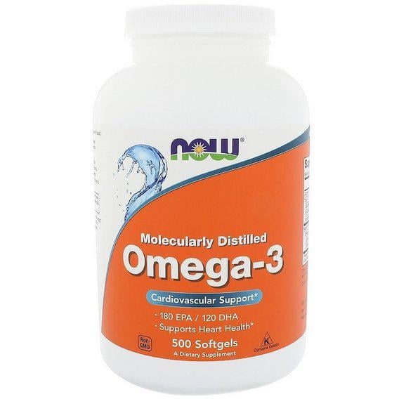 Омега 3 Foods Omega-3 Molecularly Distilled Softgels 500 Softgels