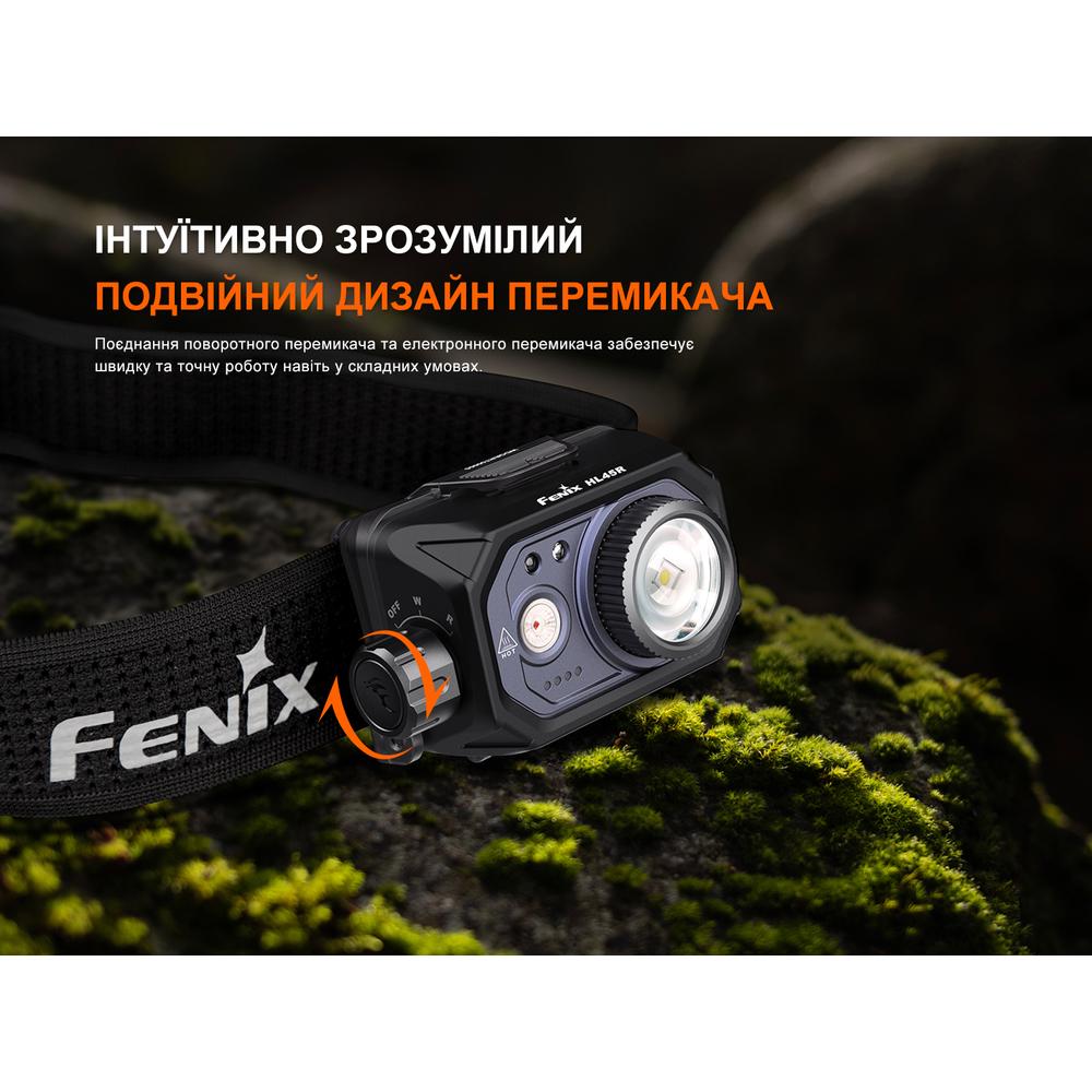 Фонарик налобный Fenix HL45R LED с бесконтактным датчиком Черный - фото 8 Фонарик налобный Fenix HL45R LED с бесконтактным датчиком Черный - фото 8