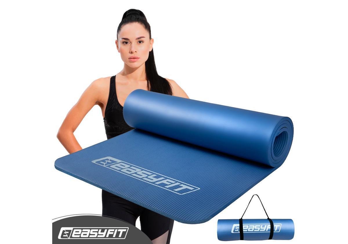 Коврик для фитнеса и йоги EasyFit NBR 10 мм Синий (EF-1919-Bl) - фото 2 Коврик для фитнеса и йоги EasyFit NBR 10 мм Синий (EF-1919-Bl) - фото 2