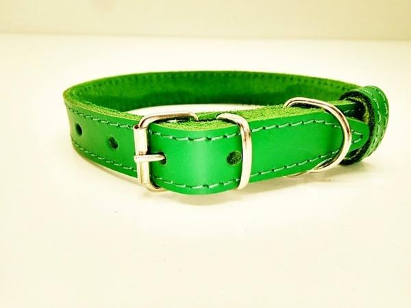 Ошейник кожаный Весна 1,2/20-25 см (ф504)