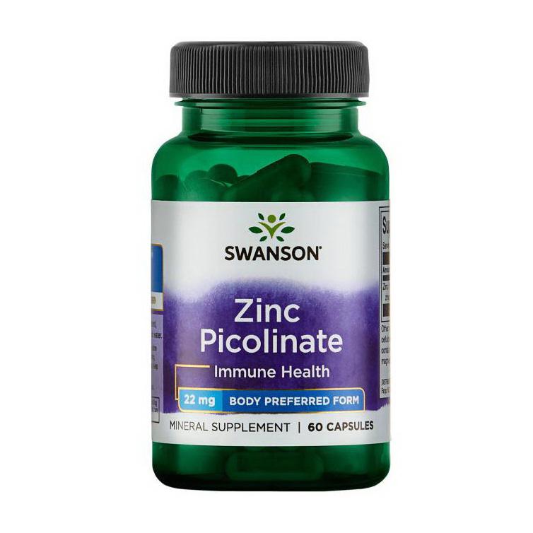 Пиколинат цинка Swanson Zinc Picolinate 22 mg 60 Caps