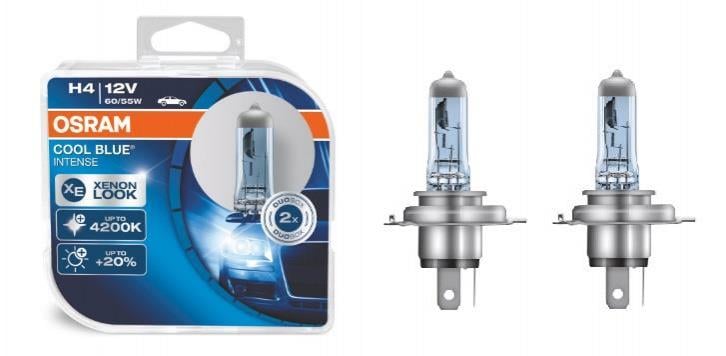 Лампа головного света Osram H4 60/55 W Cool Blue Intense (64193CBI) - фото 3