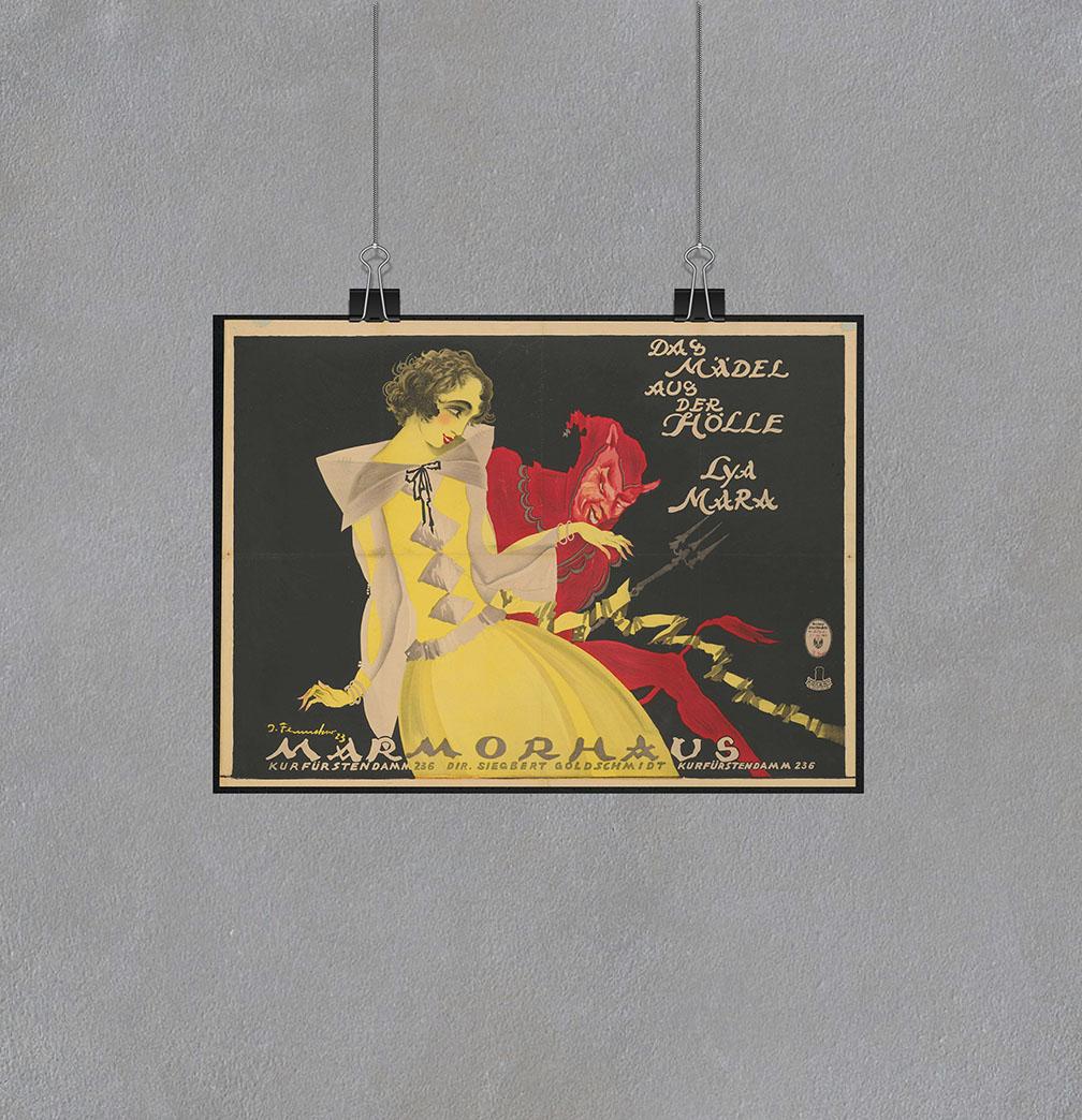 Постер Девушка из ада (Das Mädel aus der Hölle) 1922 р. режиссёр Фридрих Цельник А-2 (Afisha1859003_Poster)