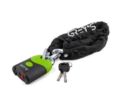 Велосипедный замок Grey's цепной с навесным замком (GR40810)