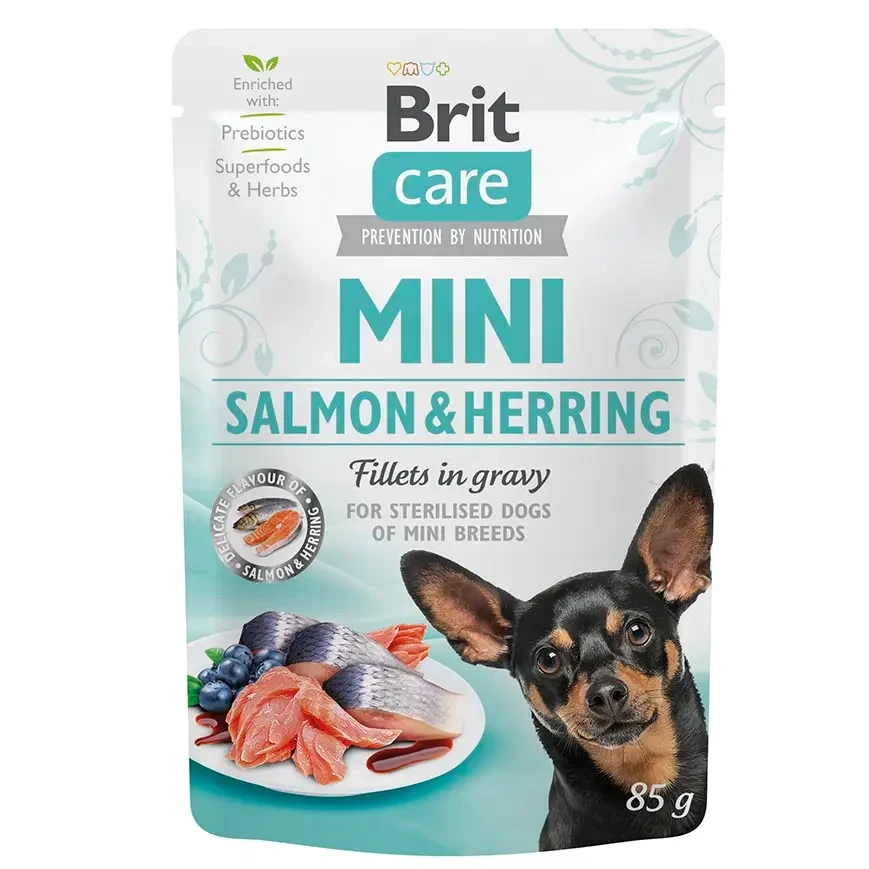 Влажный корм для собак Brit Care Mini pouch 85 г филе в соусе Влажный корм для собак Brit Care Mini pouch 85 г филе в соусе