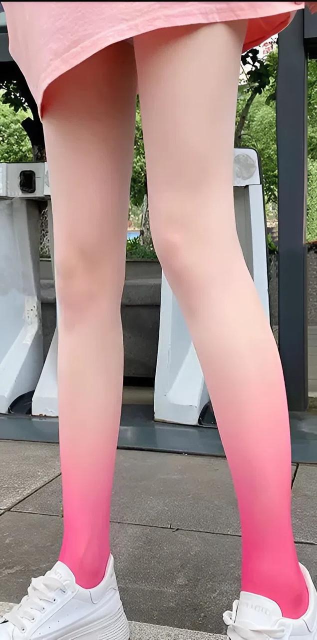 Колготки тонкие омбре one size Розовый (42-35-1415-Р)