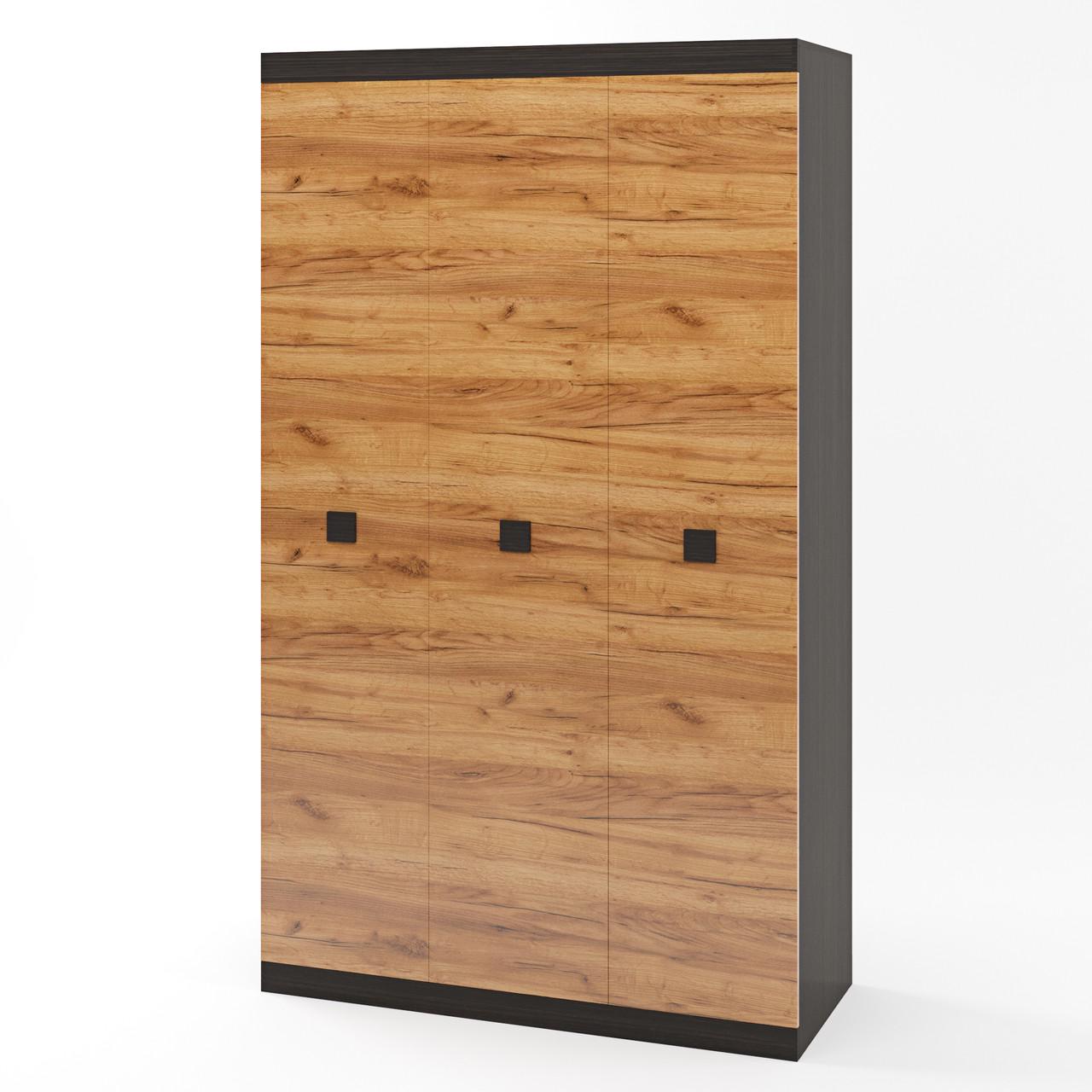 Шкаф Эверест Соната-1200 3-х дверный Венге темный/Дуб крафт золотой (DTM-2294)