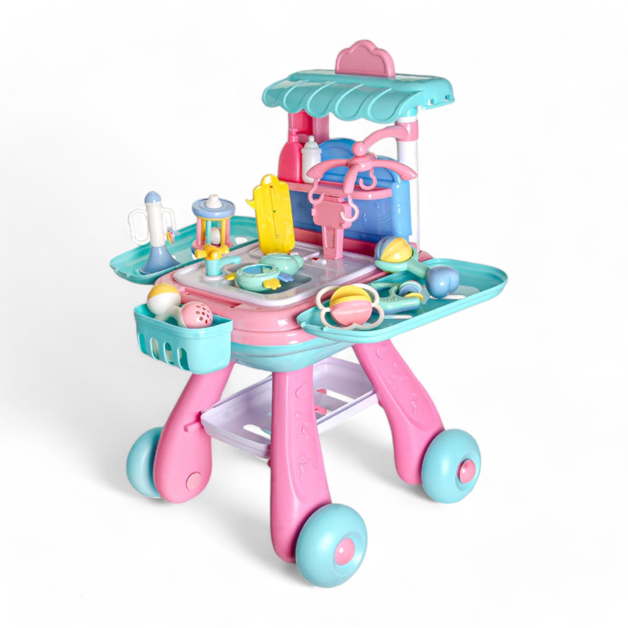 Игровой набор SD Toys Baby Care Suit Уход за куклой 3в1 тележка для малыша световые звуковые эффекты (G_1690487)
