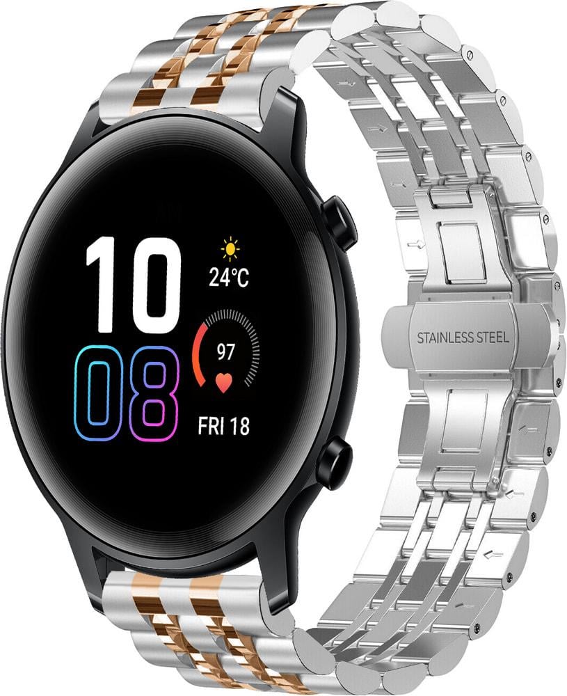 Браслет металлический Spinye Line для Honor Magic Watch 2 42 мм Silver Rose (29040-68)