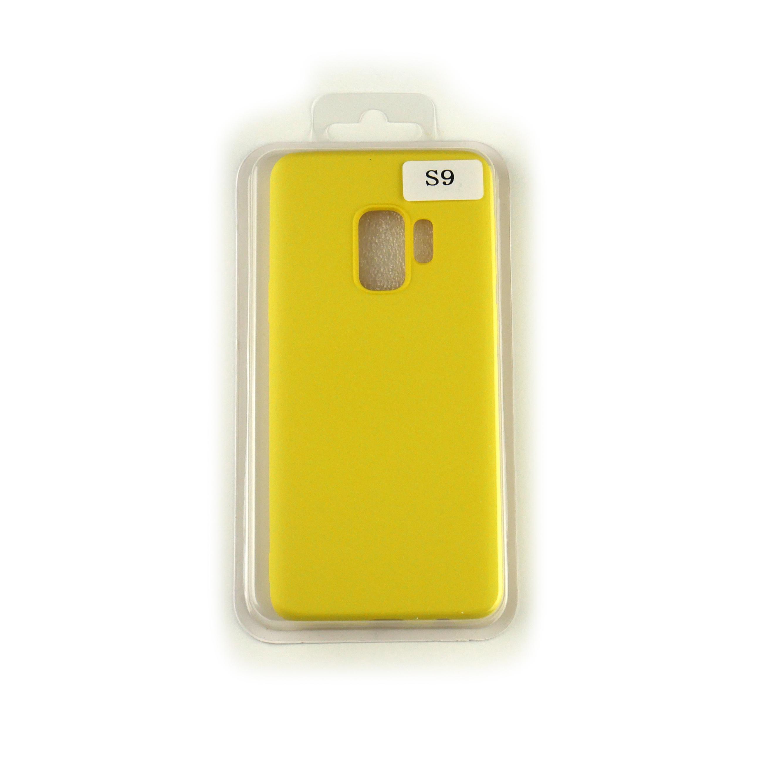 Чехол Silicone Case Full Cover Samsung S9 Желтый
