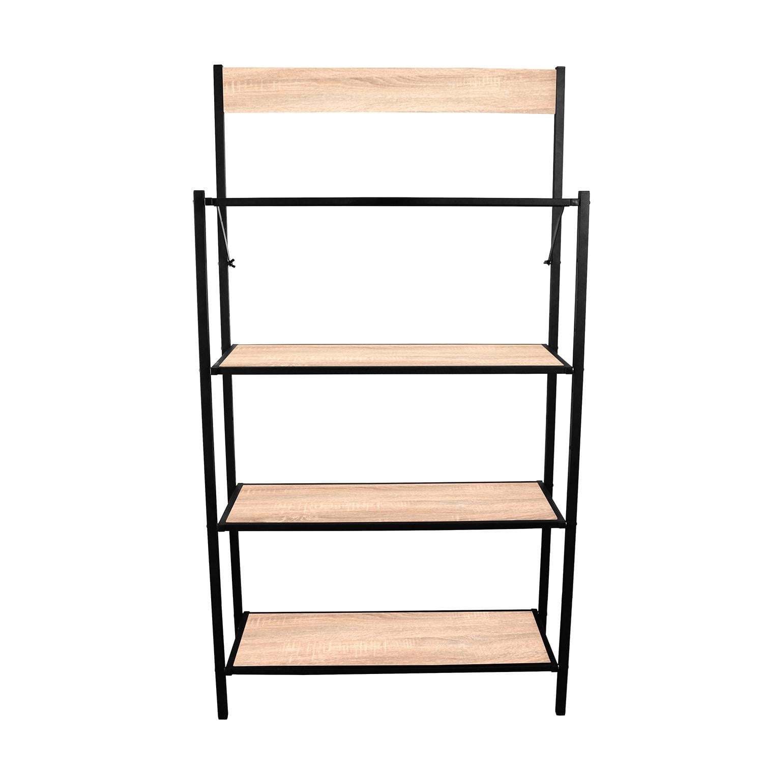 Стеллаж-этажерка для офиса Knap Knap Breto-4 раскладная универсальная Дуб сонома (S213041803)