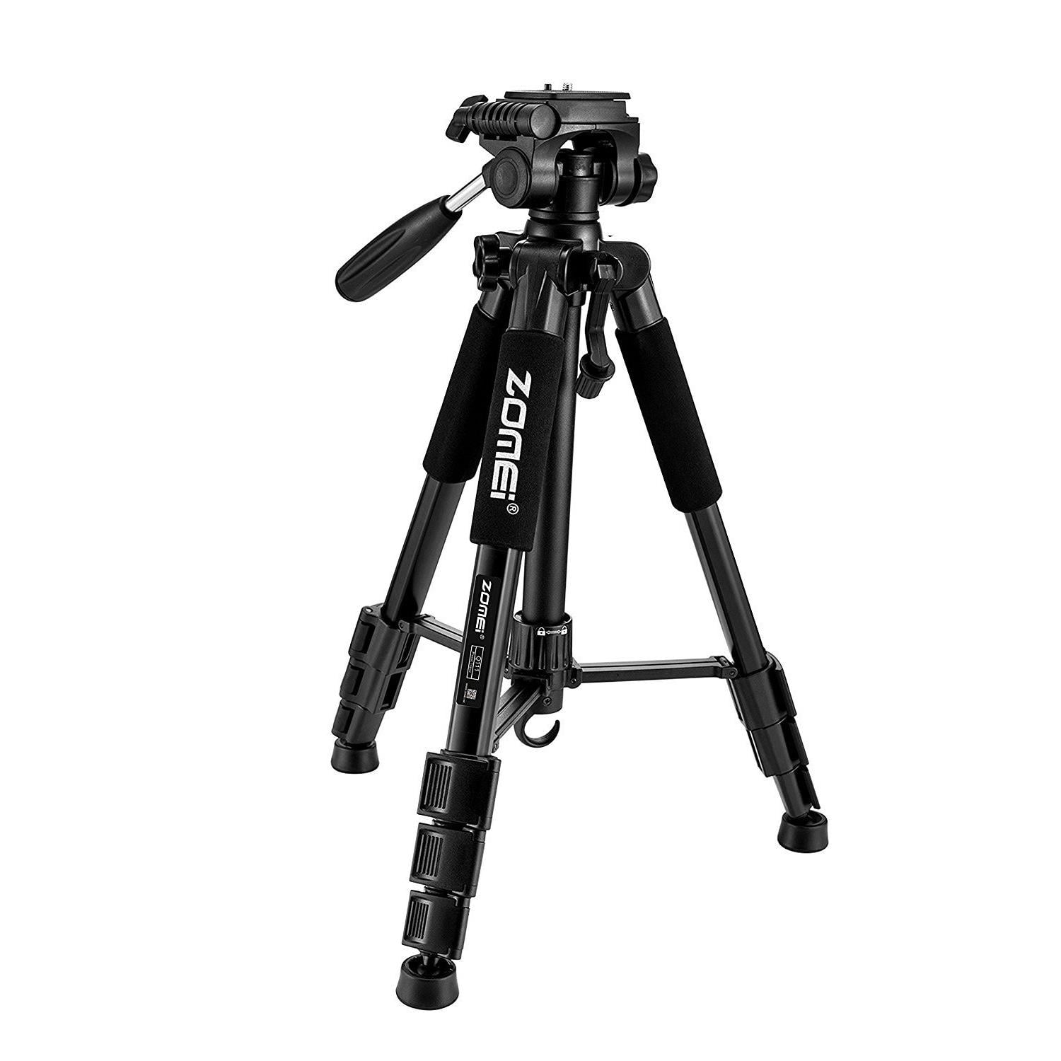 Штатив Zomei для фотокамер с 3D головкой 1,4 м 5 кг Черный (ZMQ111B)