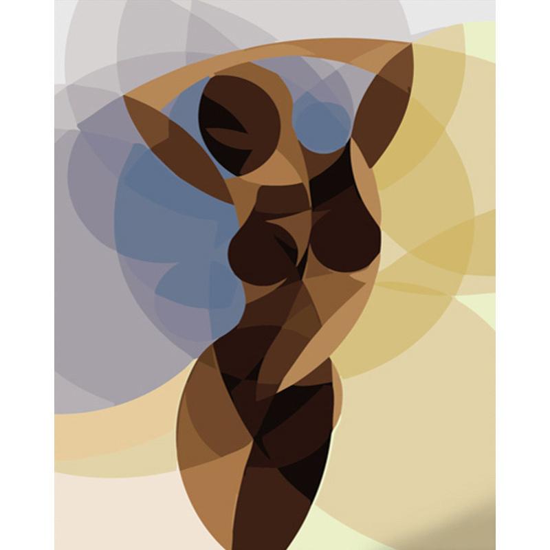 Картина за номерами Strateg Преміум Геометрична постать 40x50 см (GS611)