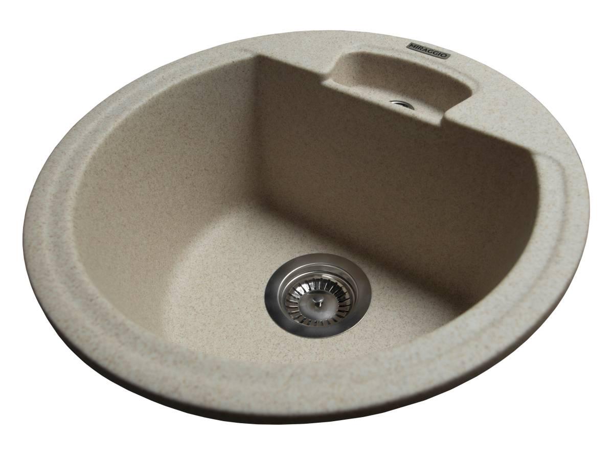 Кухонна мийка Miraggio VALENCIA кругла Пісочний (83987) Кухонна мийка Miraggio VALENCIA кругла Пісочний (83987)