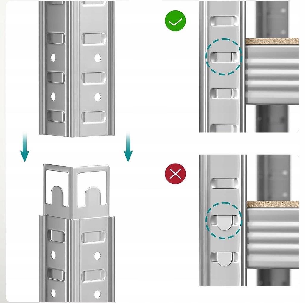 Стелаж металевий Homart G274 180х90х40 см (9910) - фото 7 Стелаж металевий Homart G274 180х90х40 см (9910) - фото 7