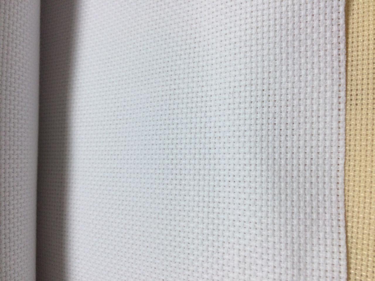 Канва для вышивки нитками Аида 14 Белый (2000)