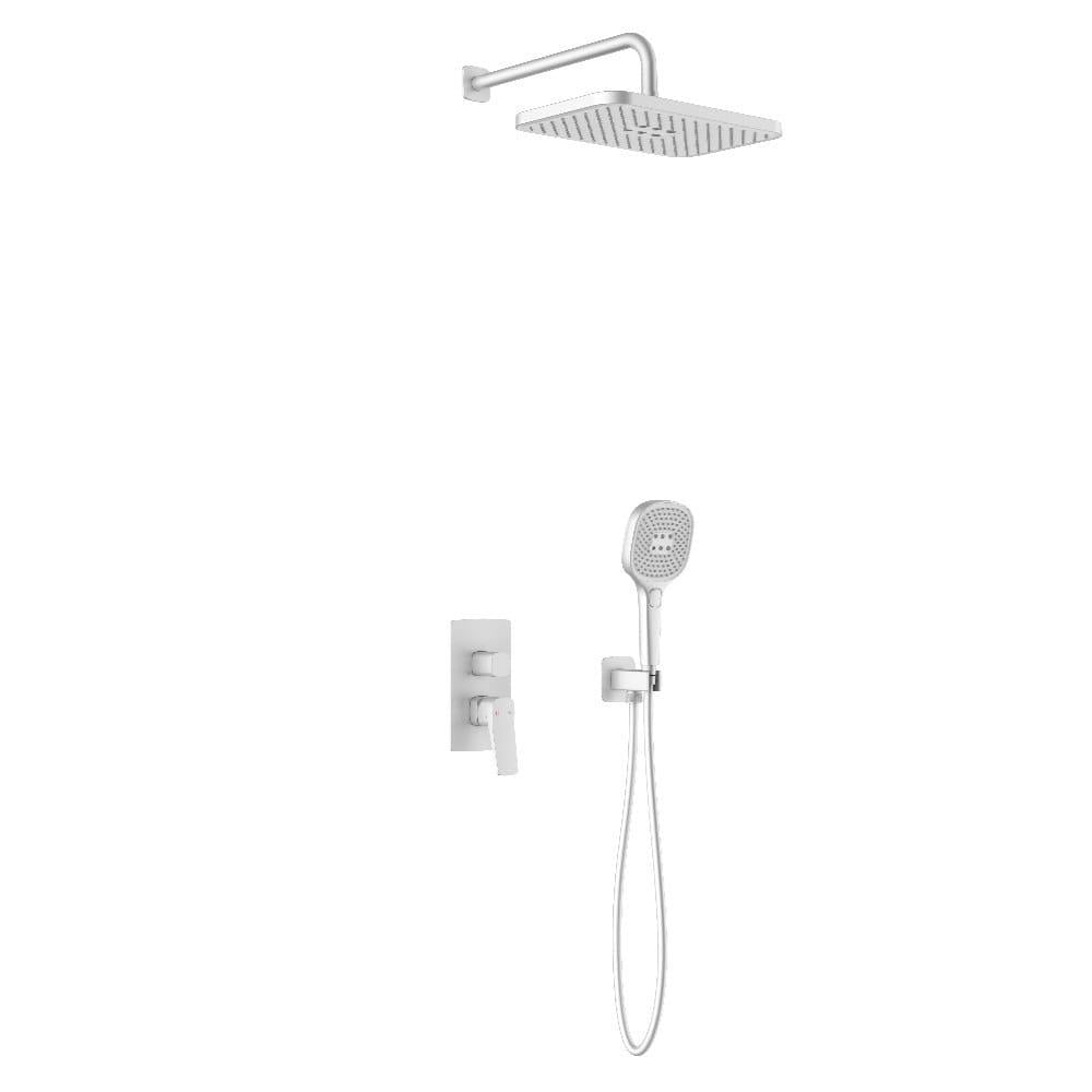 Душевая система KFA Armatura Malaga с тропическим душем латунь Белый матовый (TP-4529-501-44)