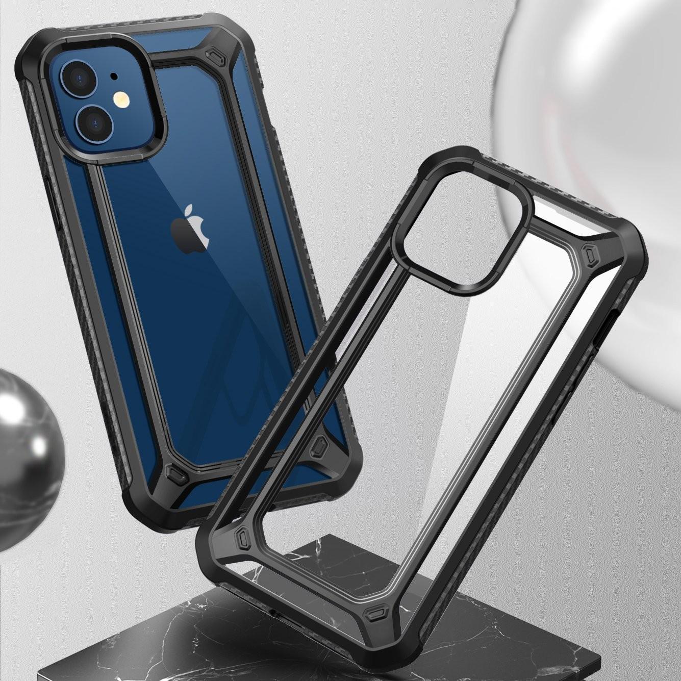 Протиударний чохол із захистом екрану Supcase EXO Pro SP для Iphone 12 Mini (5.4") Black - фото 3