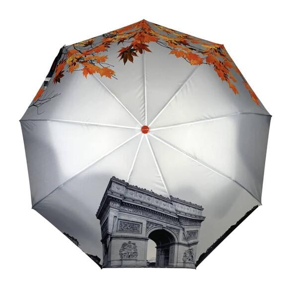 Зонт Toprain женский полуавтомат складной 9 спиц Оранжевый (59460)