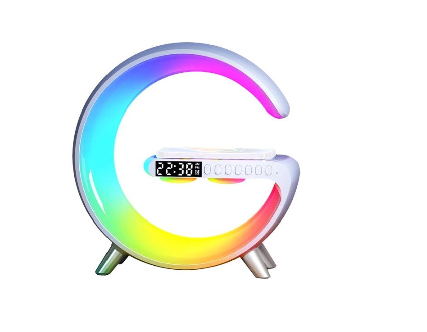 Ночник смарт-лампа аккумуляторная RGB Mini с беспроводной зарядкой 15 W