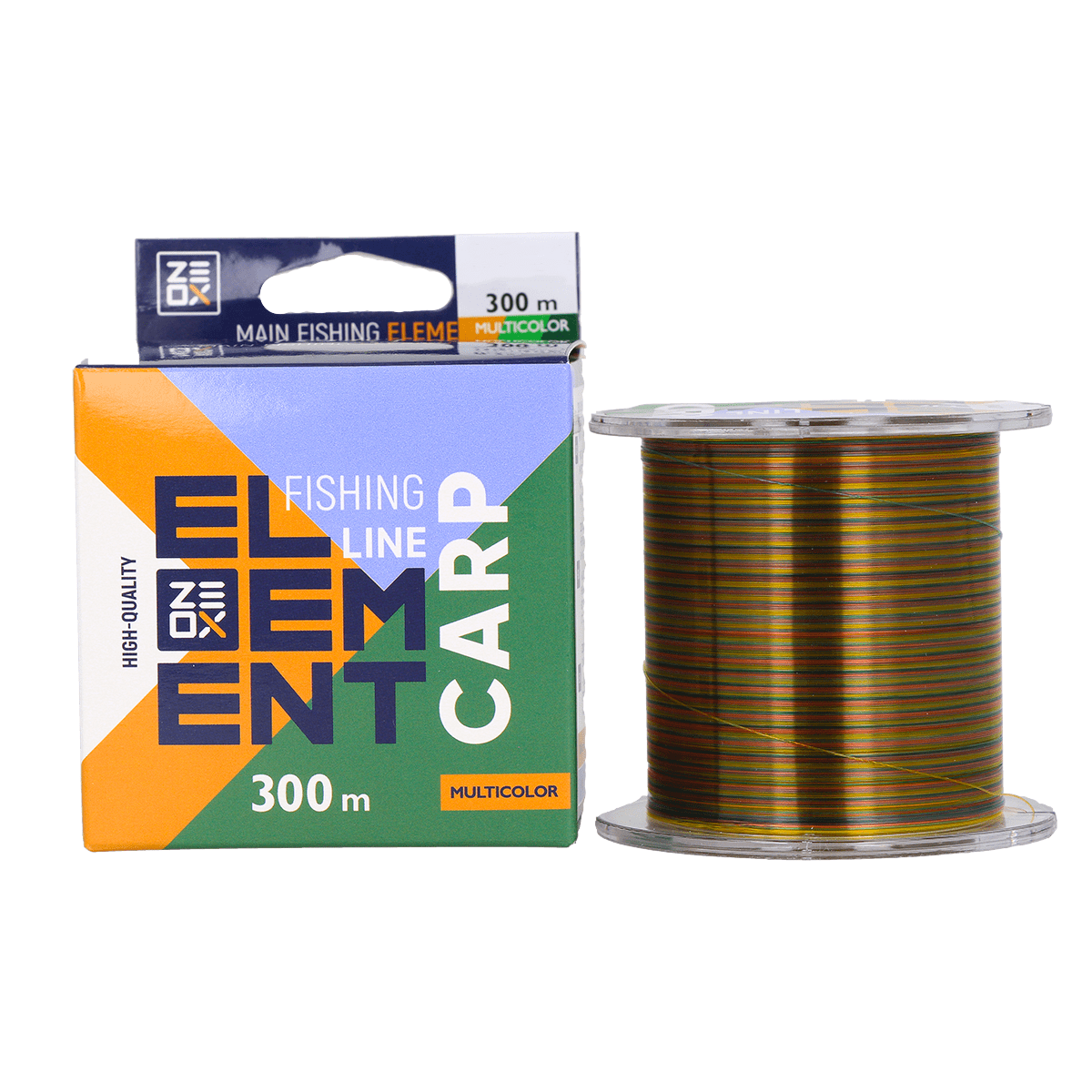 Волосінь Zeox Element Carp Line 300 м 0,405 мм Multicolor (1894450517)