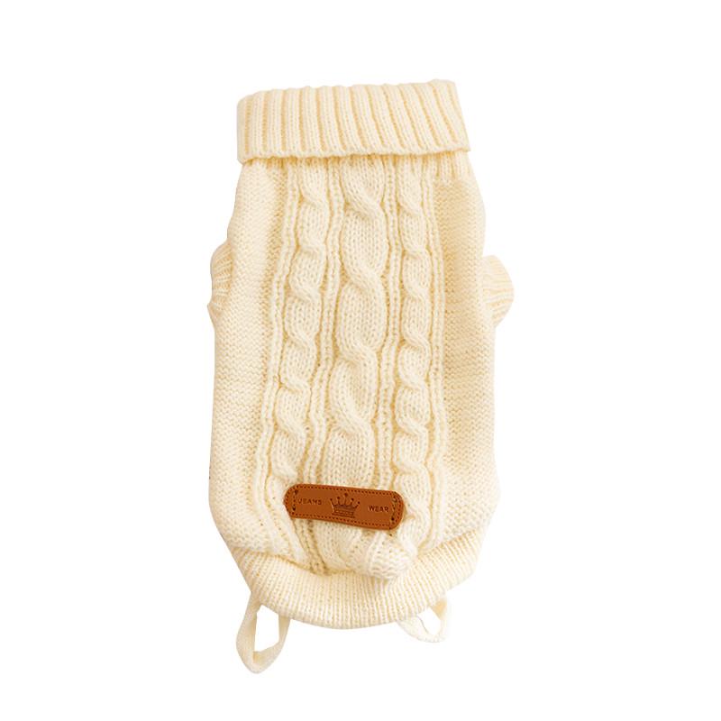 Свитер для животных Hippie dog 2410CGLK8029 вязаный зимний S White (25714004)