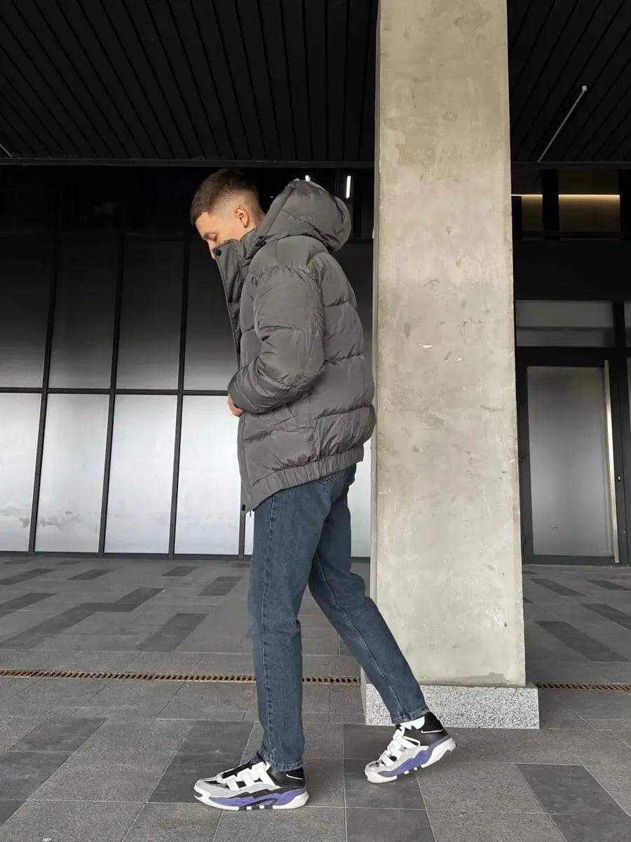 Куртка чоловіча зимова Oslo оверсайз дута S Темно-сірий (26516/2/1) - фото 10 Куртка чоловіча зимова Oslo оверсайз дута S Темно-сірий (26516/2/1) - фото 10