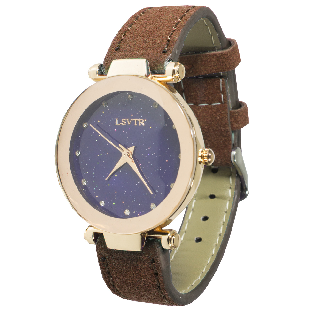 Часы женские кварцевые с мягким браслетом LSVTR Fashion Brown