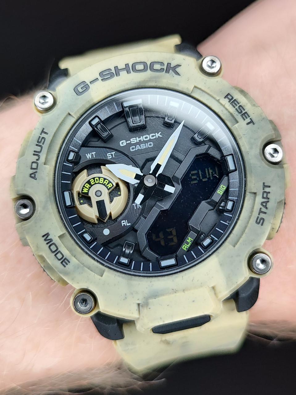Наручные часы мужские Casio G-Shock GA-2200SL-5A ударопрочные с водозащитой 200 м/подсветкой Коричневый (2752418195)