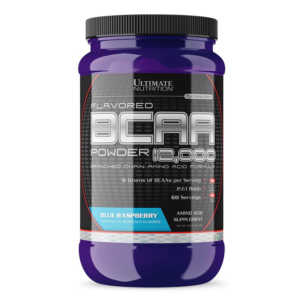 Аминокислота Ultimate Nutrition BCAA 12,000 Powder Голубая малина 457 г (01991-08)