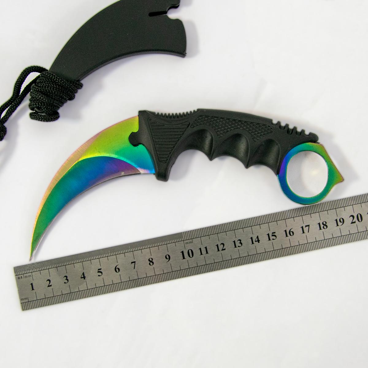 Ніж CS:GO Karambit Rainbow сувенірний (1010369-Other) - фото 4