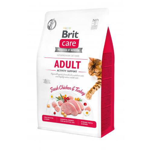 Корм сухий Brit Care Cat GF Activity Support Індичка та курка 400 г