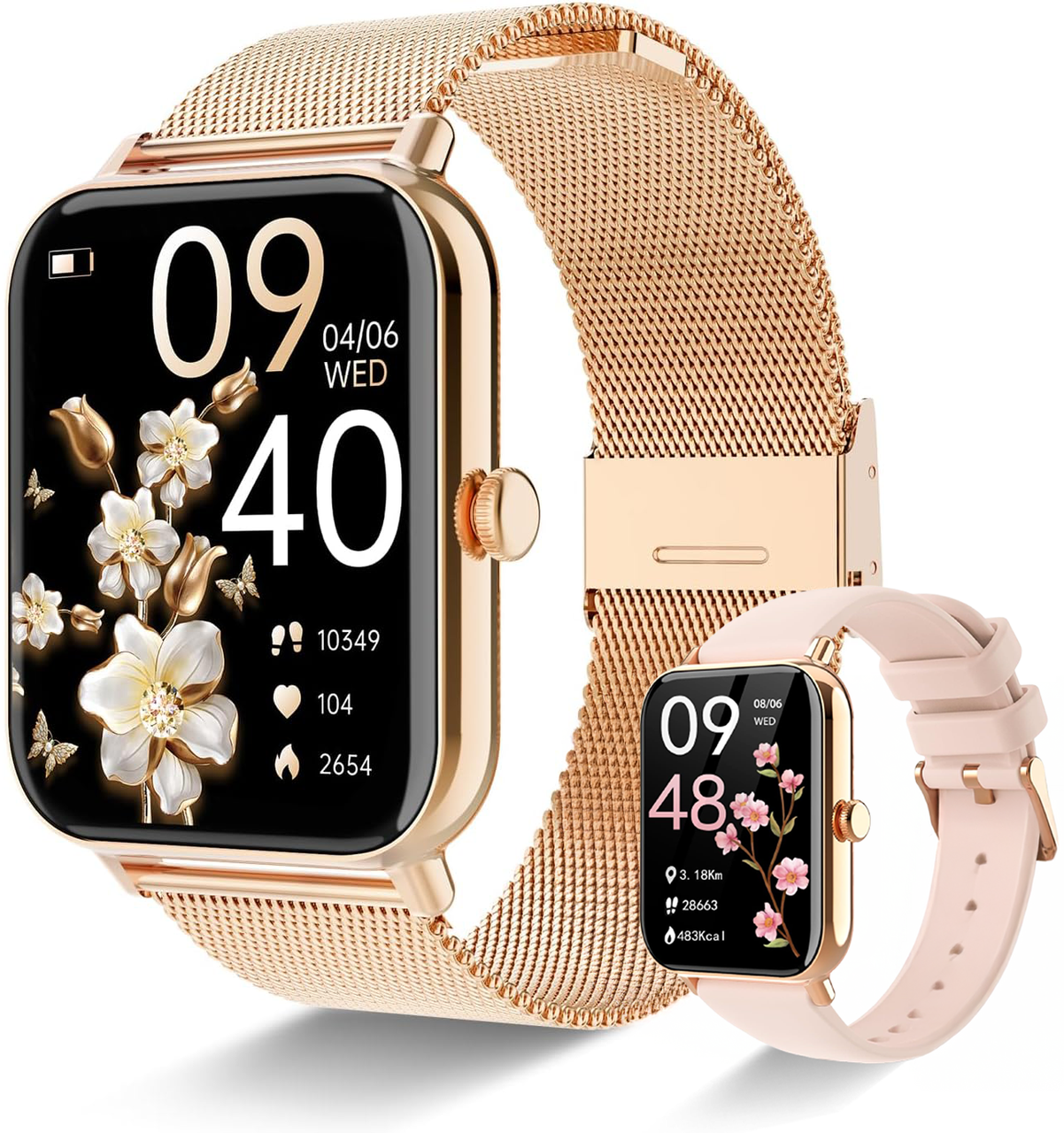 Смарт-годинник LadyStyle з дзвінками/кроком і моніторингом здоров'я