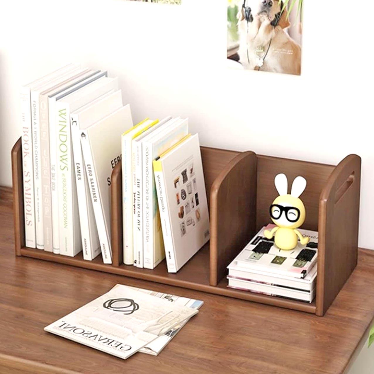 Полка книжная настольная из дерева Изабелина Корица (КПА-001733)