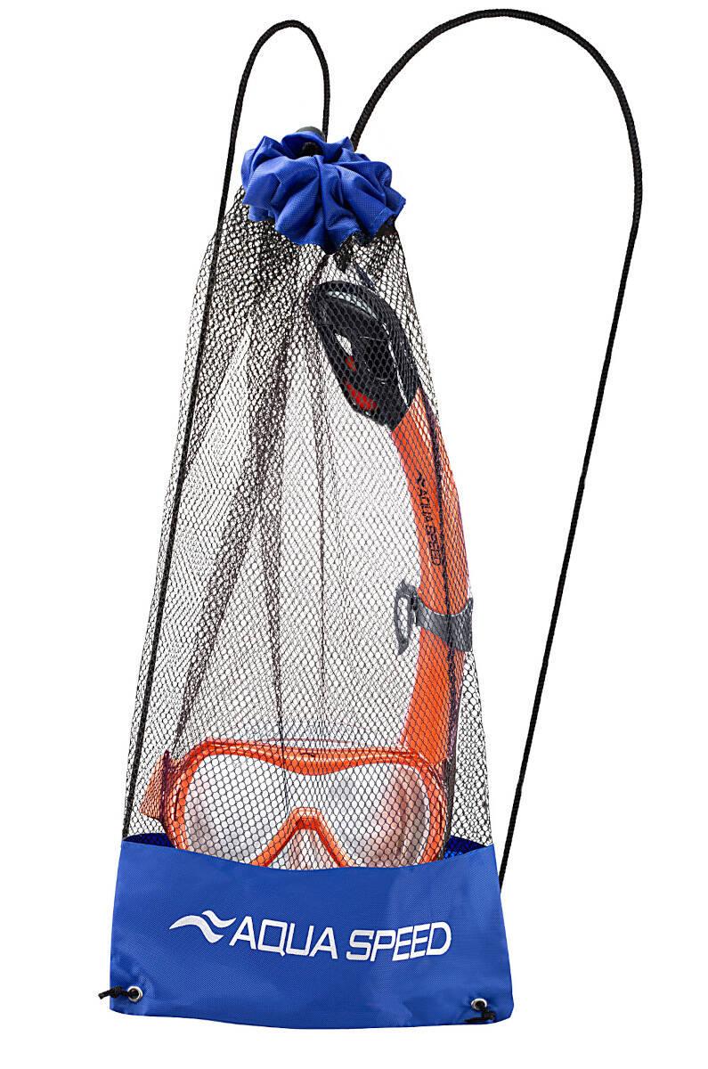 Набір дитячий маска та трубка Aqua Speed ​​ALIZE FS + SAMOS OSFM Помаранчевий (621-75) - фото 5