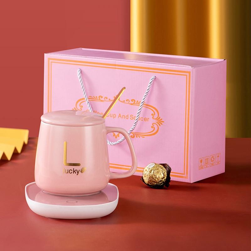 Чашка керамічна з підігрівом з підігрівом до +55 °С 350 мл Рожевий (23709795) - фото 2 Чашка керамічна з підігрівом з підігрівом до +55 °С 350 мл Рожевий (23709795) - фото 2