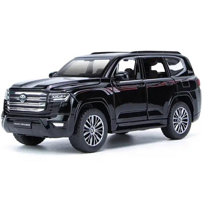 Игрушечная машинка металлическая Toyota Land Cruiser 300 1:32 коллекционная Черный (28443671)