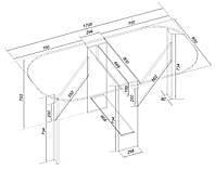 Стол-книга трансформер Kontinent СТ-2 330/1700х800х750 мм Белый (27415477) - фото 3 Стол-книга трансформер Kontinent СТ-2 330/1700х800х750 мм Белый (27415477) - фото 3