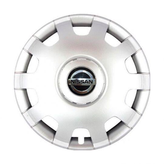 Автомобильные колпаки SKS 212 R14 с логотипом Nissan 4 шт. Серебристый