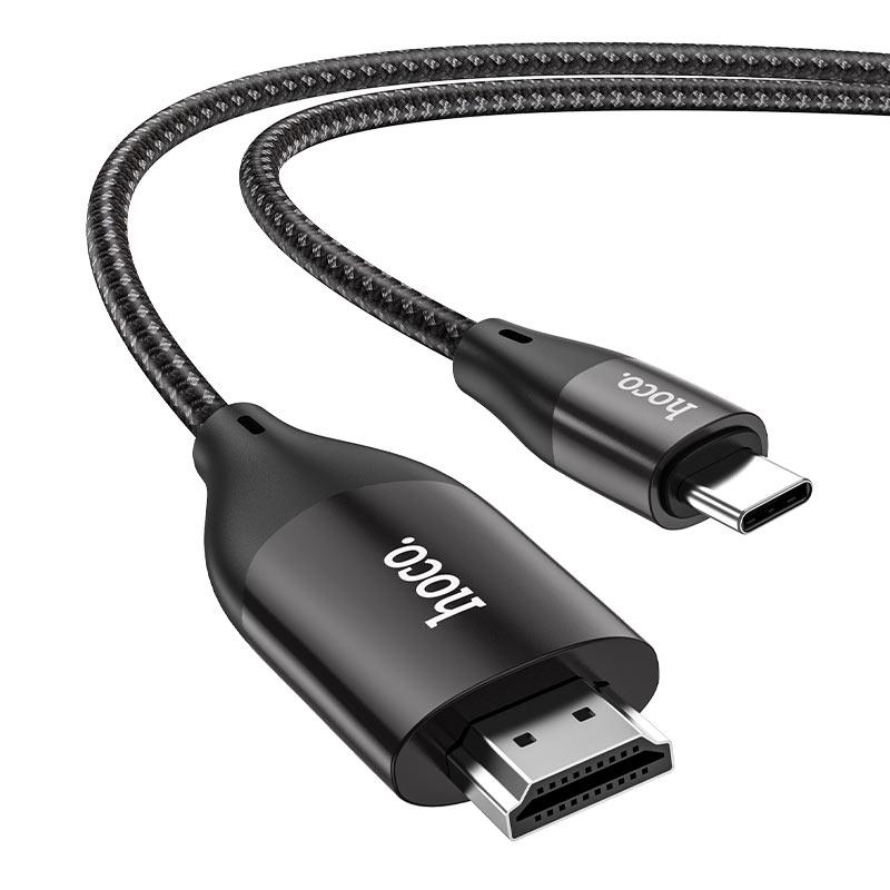 Кабель Hoco UA16 Type-C на HDMI 2 м Черный